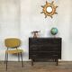Commode vintage chêne teinte noir wenge 1950