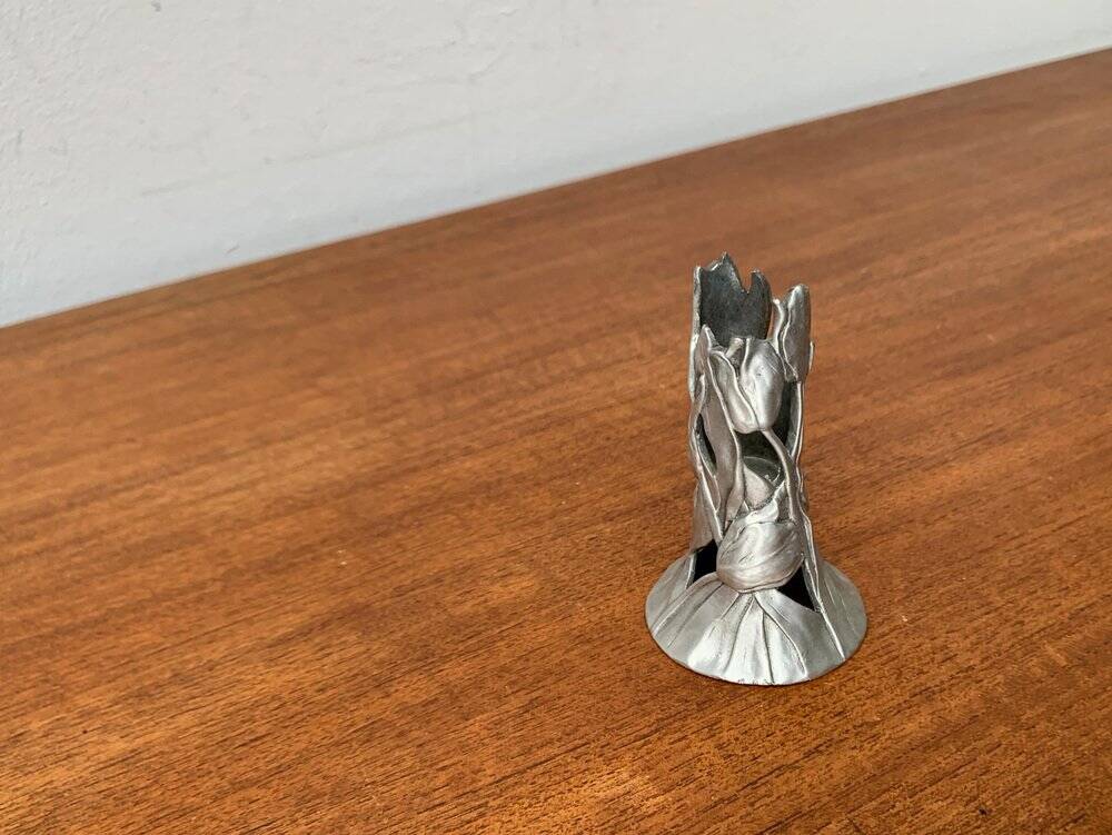 Vintage Ornamental Candle Holder by Seagull Pewter, Canada, 1990s