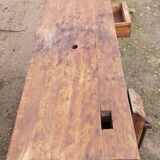 Wooden carpenter's workbench