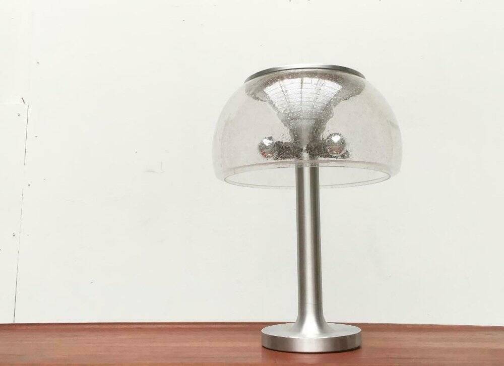 Swiss mushroom table lamp in space age style from the 1960s by Temde.