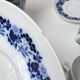 Vintage Melitta coffee service – White porcelain with blue flowers – 1970s – Made in Germany