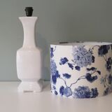 White mid-century ceramic table lamp