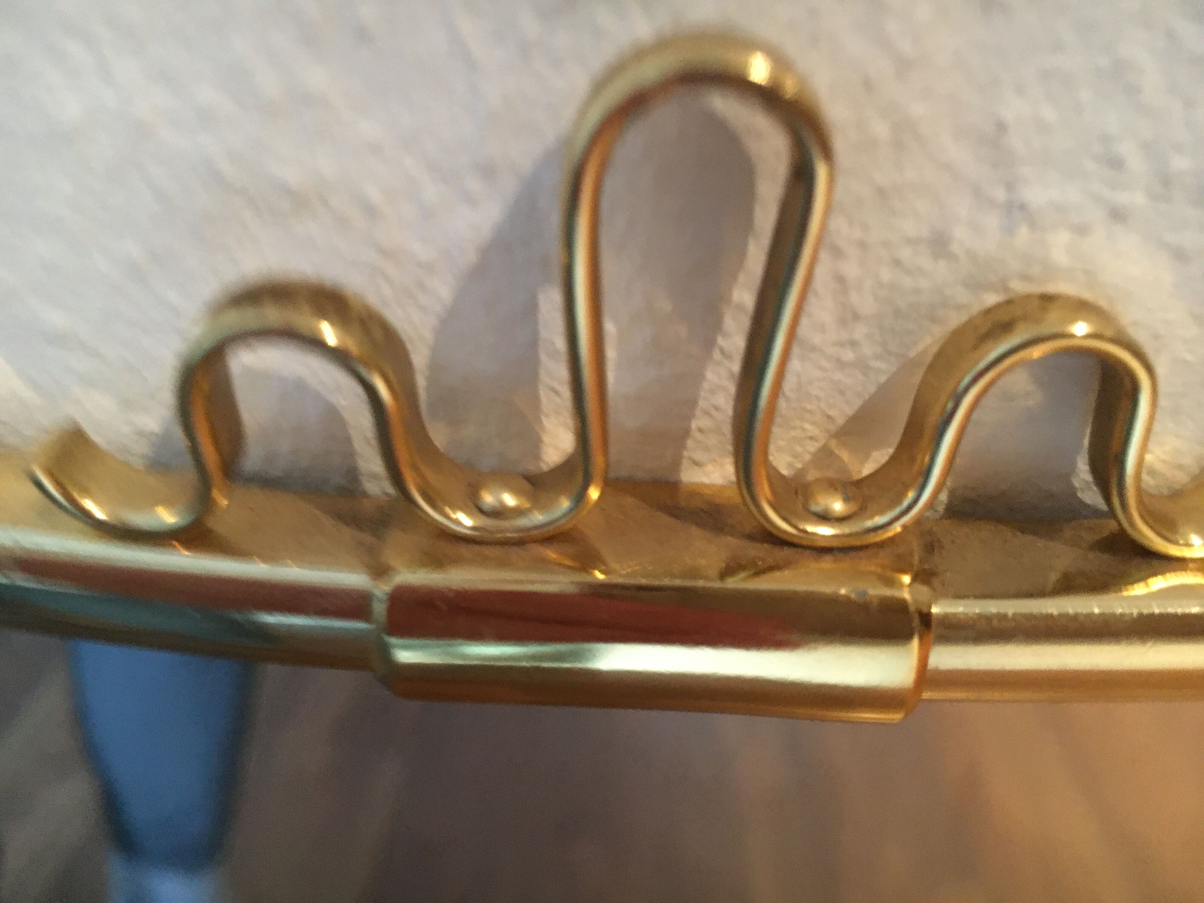Large mirror brass mirror - 80cm x 35 cm- Lenzgold House