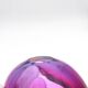 Pocket Glass Murano Flavio Poli Sommerso Fuchsia Blue 17cm