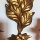 Wall lamp golden leaves