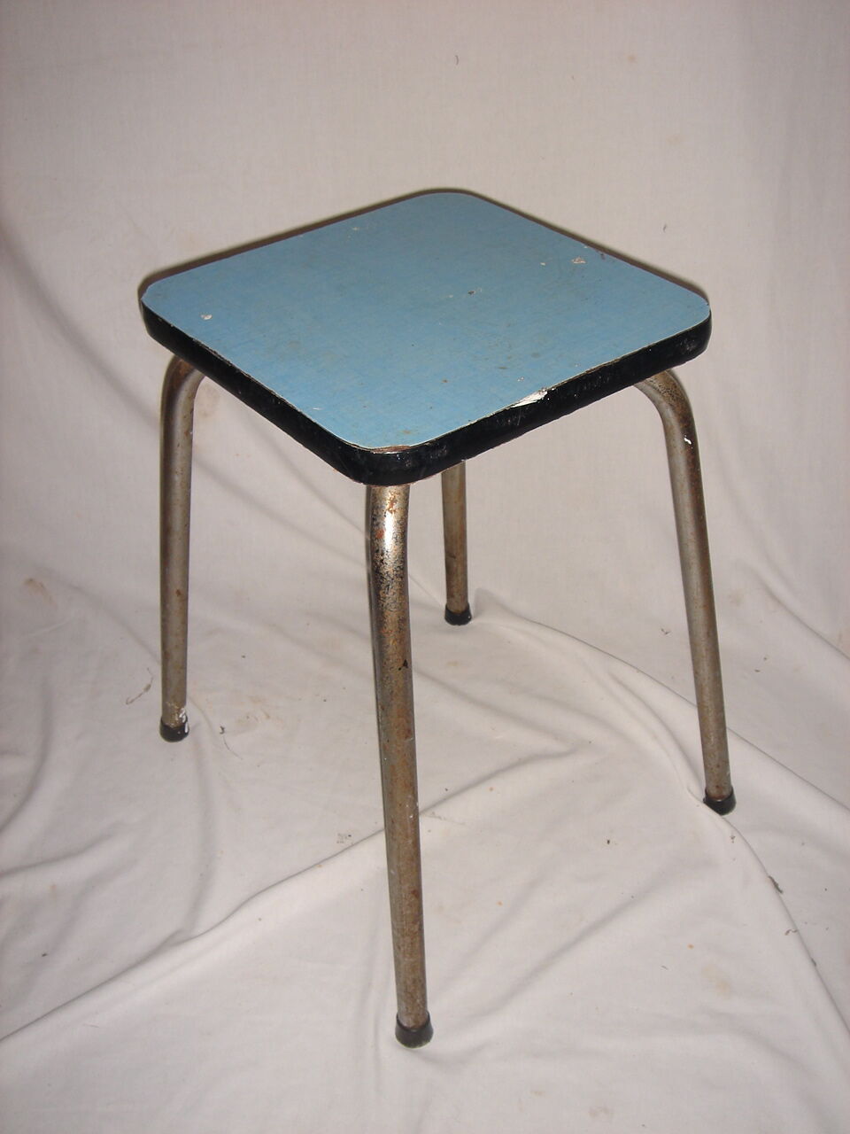 1960 blue formica stool