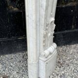 Louis XV style fireplace in Carrara marble circa 1880