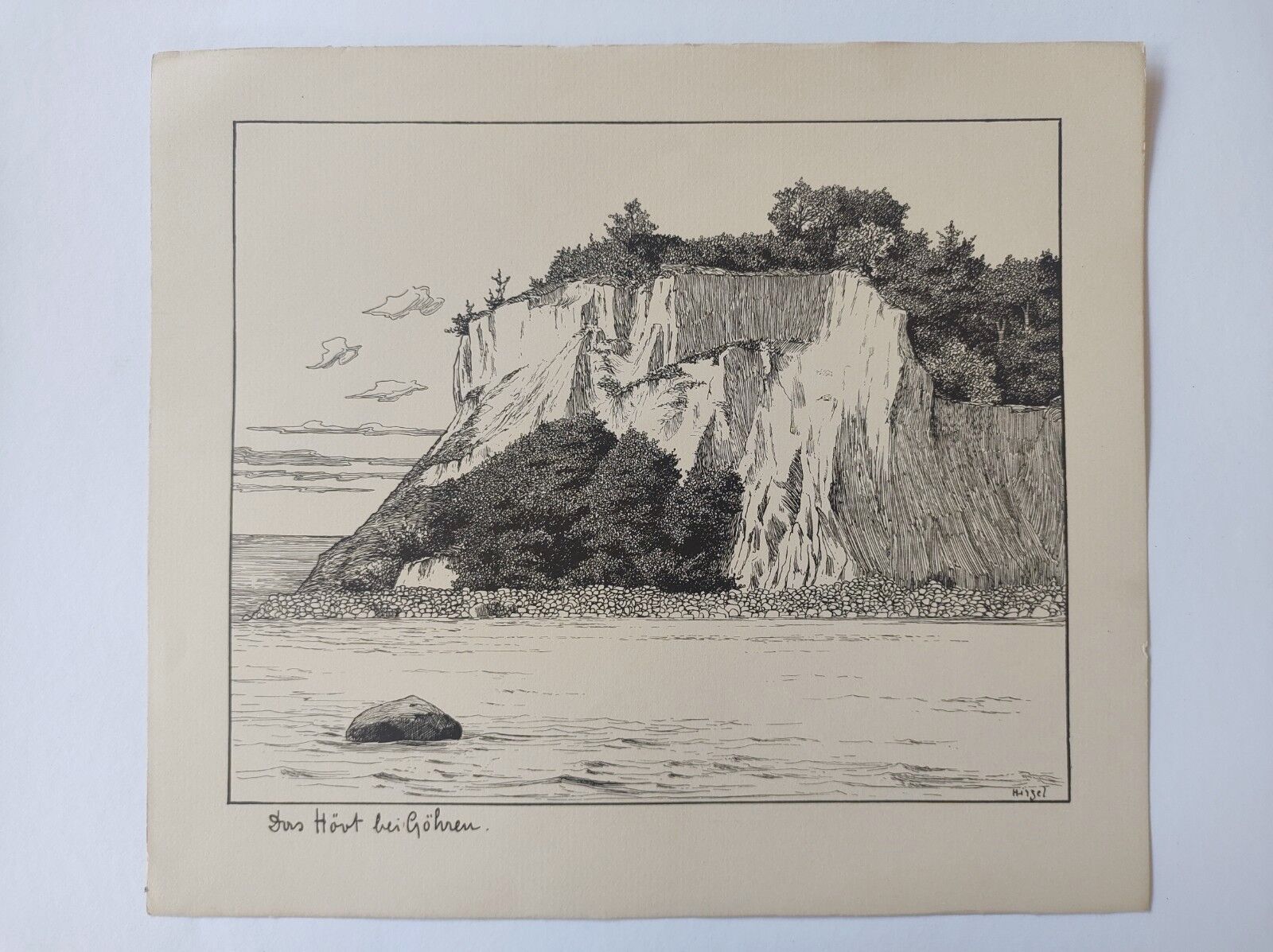 Antique print - La cape de mer - Lithograph from 1902