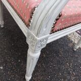 Paire de fauteuils style Louis XVI