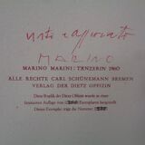 After Marino Marini, Dancer, 1960s, Artwork on Wood