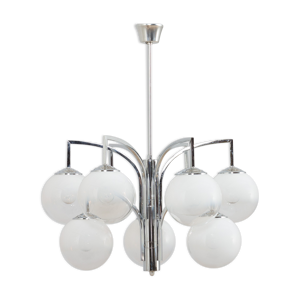 Lustre italien en verre - 1970
