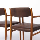 Pair of Arne Vodder Model 418 Armchairs, 1960s Danish Mid Century Teak
