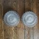 Round glass ceiling lights - $25