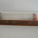 Copper red wall lamp frosted glass