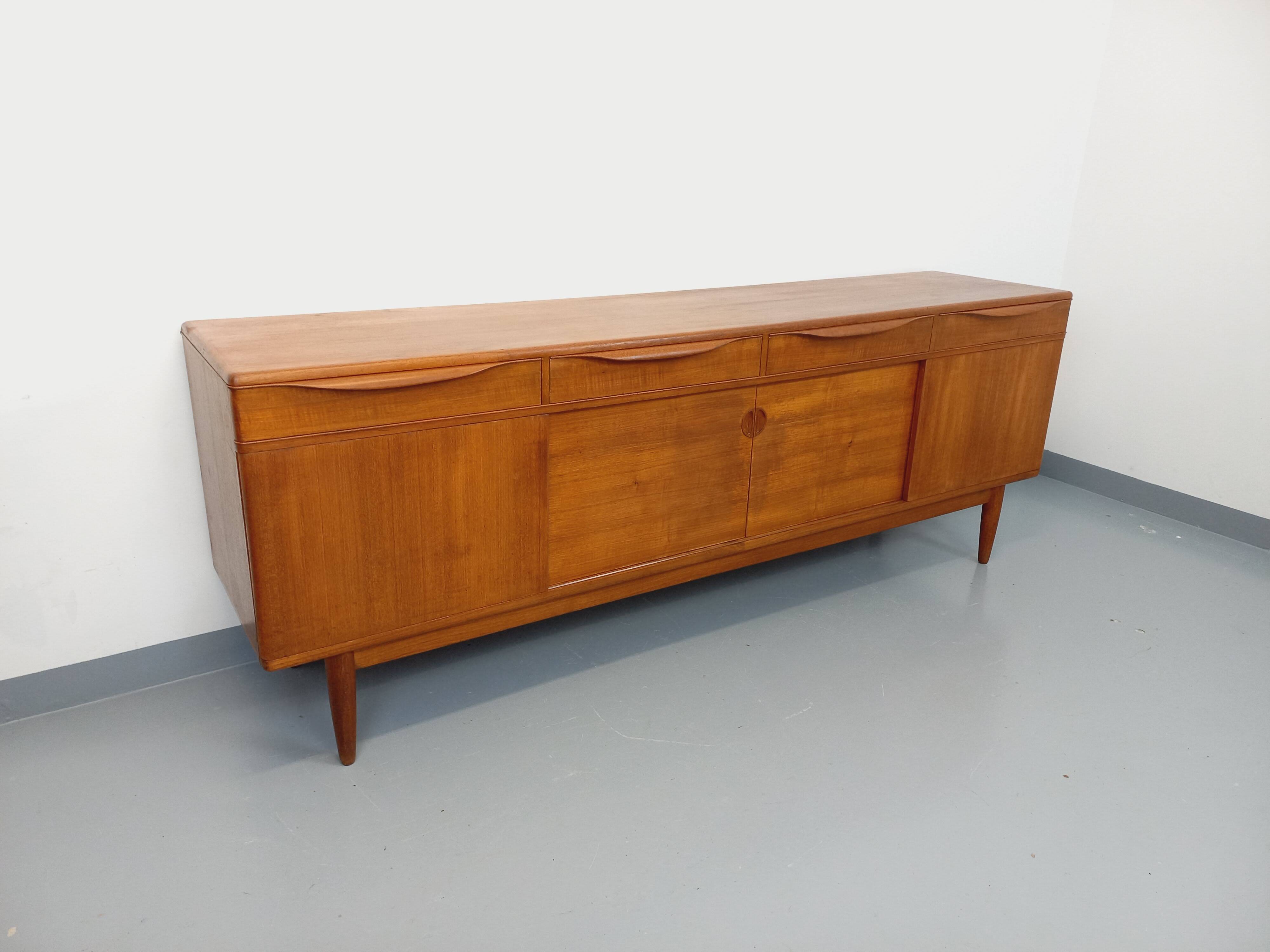 Vintage Scandinavian teak sideboard from the 60s, Johannes Andersen for Samcom