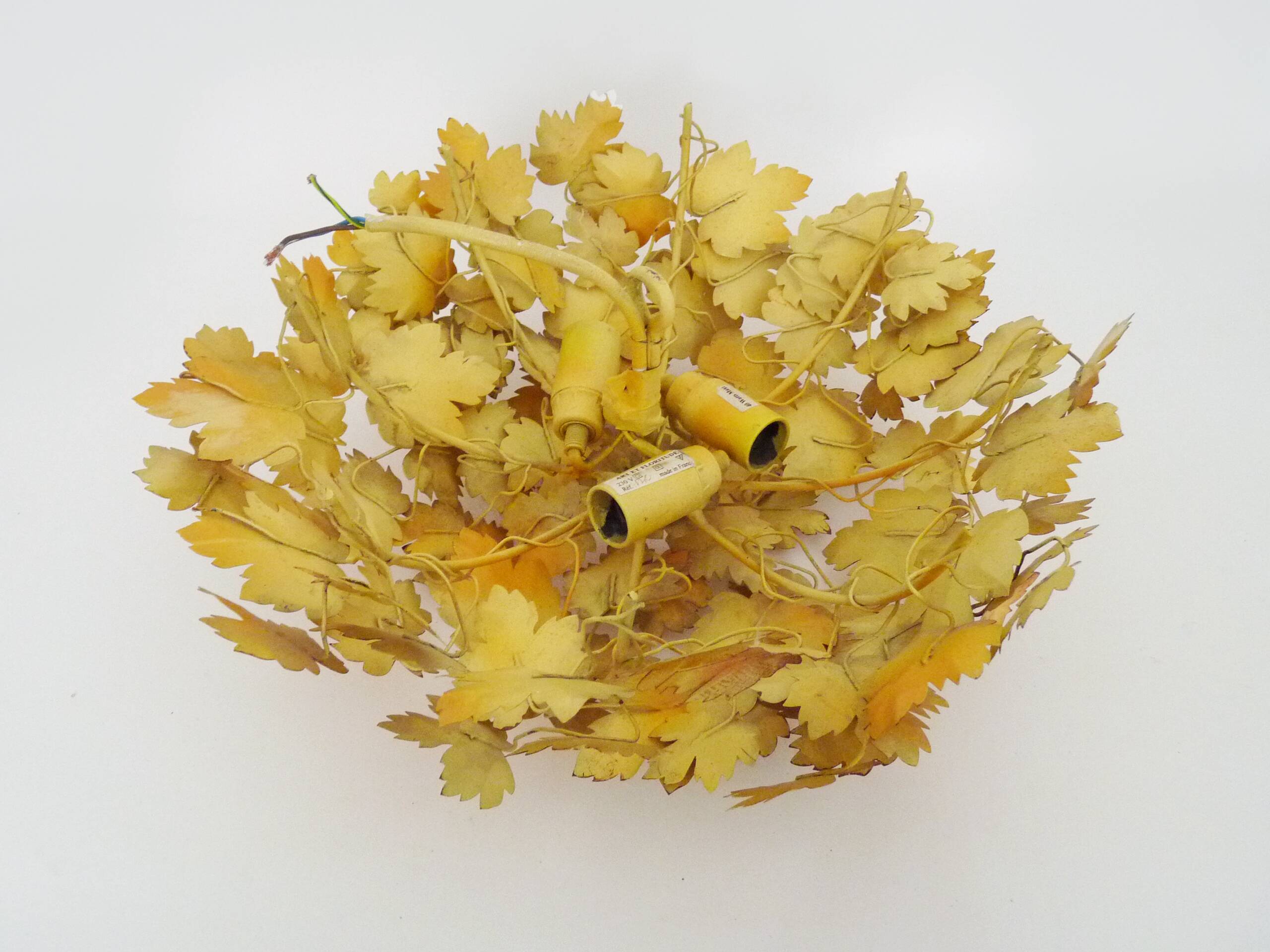 Vintage maison art et floritude ceiling light. autumn leaf
