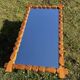 Mirror Glasmäster, Markaryd, Pine Wood Frame, swedish, 1970s, brutalist