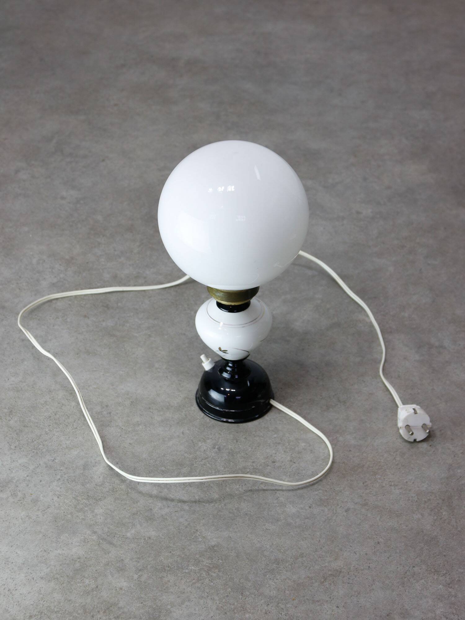 Mid-century Italian Brass & Ceramic Table Lamp, 1960s