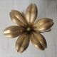 Brass ashtray fleur de lys with petals