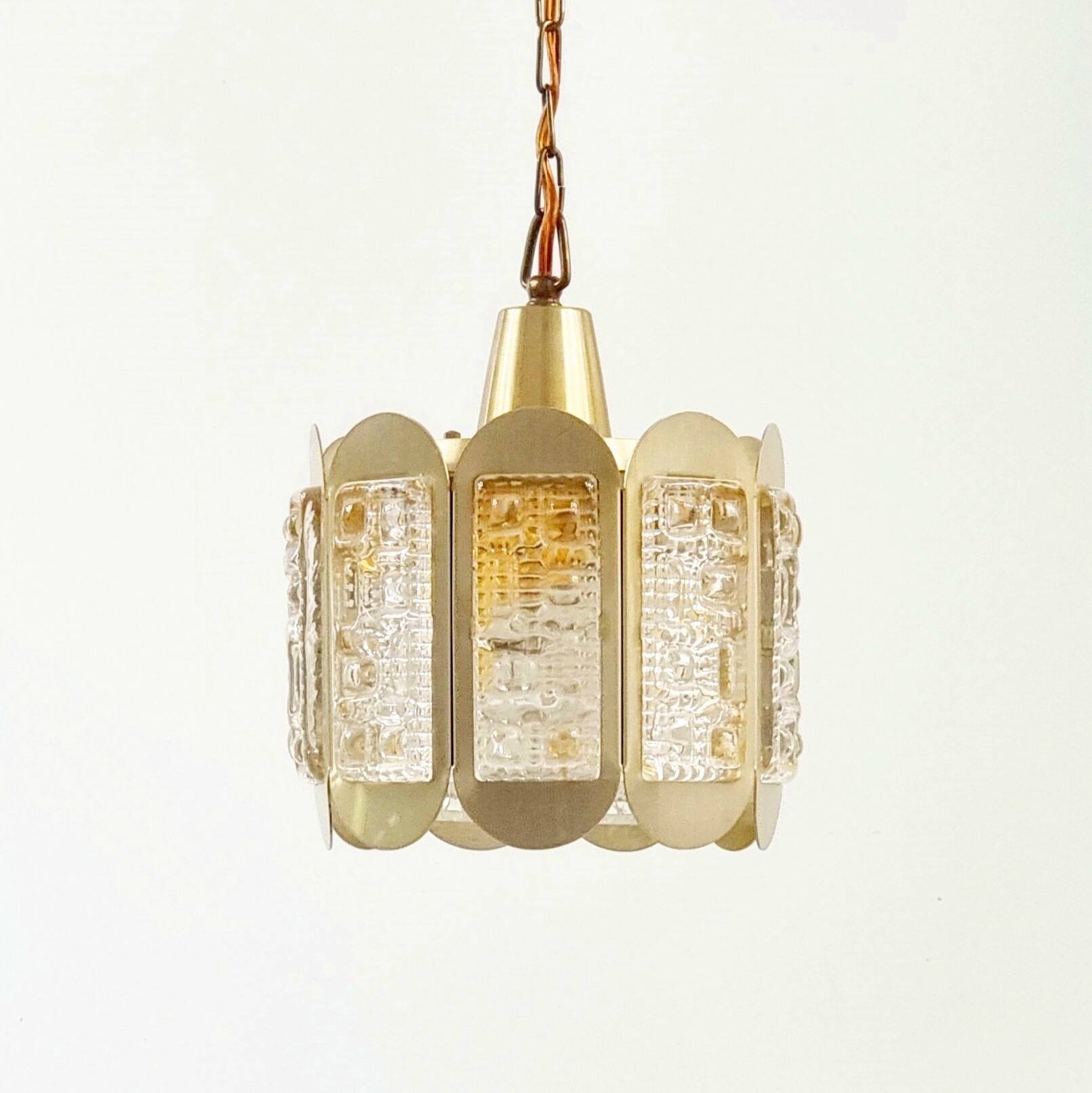 Mid-Century Scandinavian Glass Ceiling Light from Vitrika, Denmark, 1960s