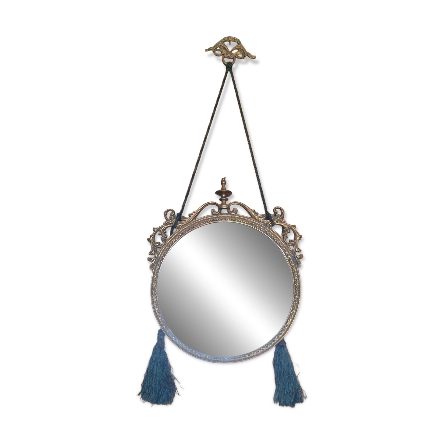 Antique bronze mirror, Victorian style