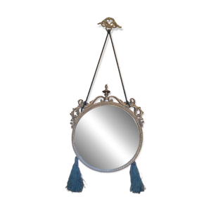 Miroir ancien en bronze, - victorien