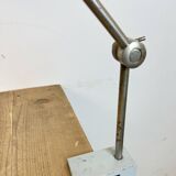 Grey Industrial Factory Office Desk Lamp from Elektrosvit, 1970s
