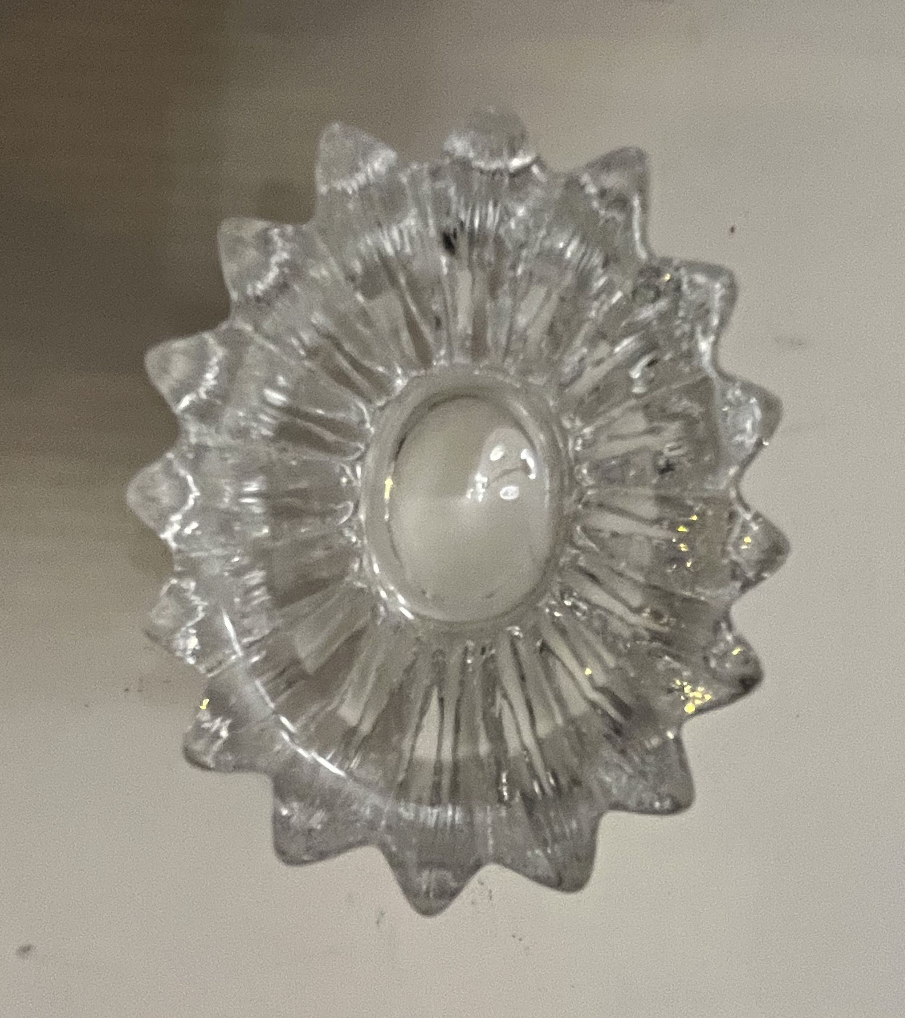 Pair of glass salters