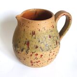 Red speckled stoneware pitcher by Campo Piano Orezza