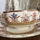 Tea cups and saucers in Sarreguemines ironstone "Derby"