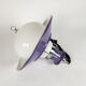 Brevettato space age hanging lamp in opal glass and metal italy 70s