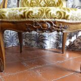 Counterpart of Louis XV period armchairs called "A la Reine"