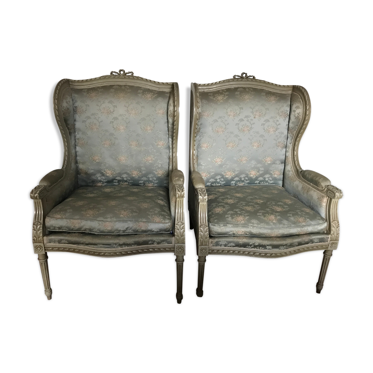 Pair of bergères XIXth