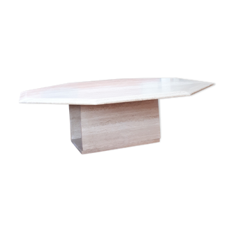 70s travertine coffee table