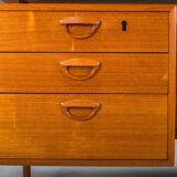 Danish teak desk by Kai Kristiansen for FM Møbler, 1960s