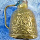 Copper pourer persian qajar calligraphy -islamic art