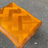 Louis XV coffee table in solid wood and marquetry