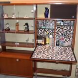 Système mural Wall-Unit Alfred Hendrickx pour Belform en Teck 1960's