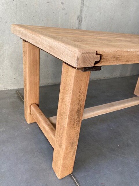 Stripped farm coffee table
