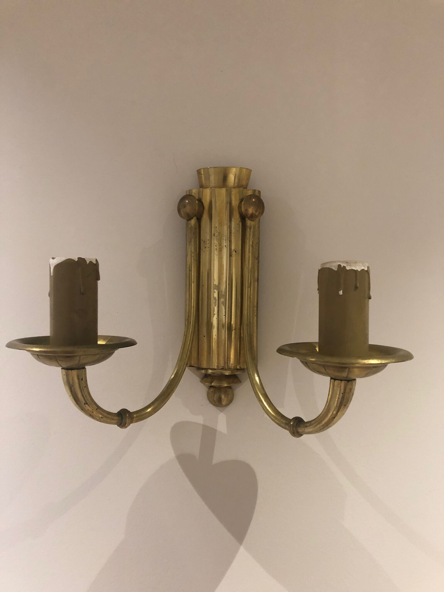 Art Deco sconces pair