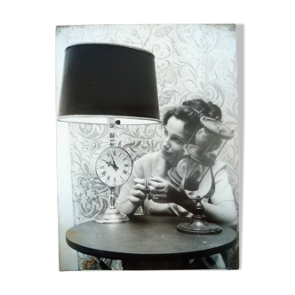 Photographie publicitaire vintage originale,noir et blanc,Arts and Crafts,1965