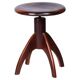 Mid-Century Czech Beech Piano Stool, 1940s