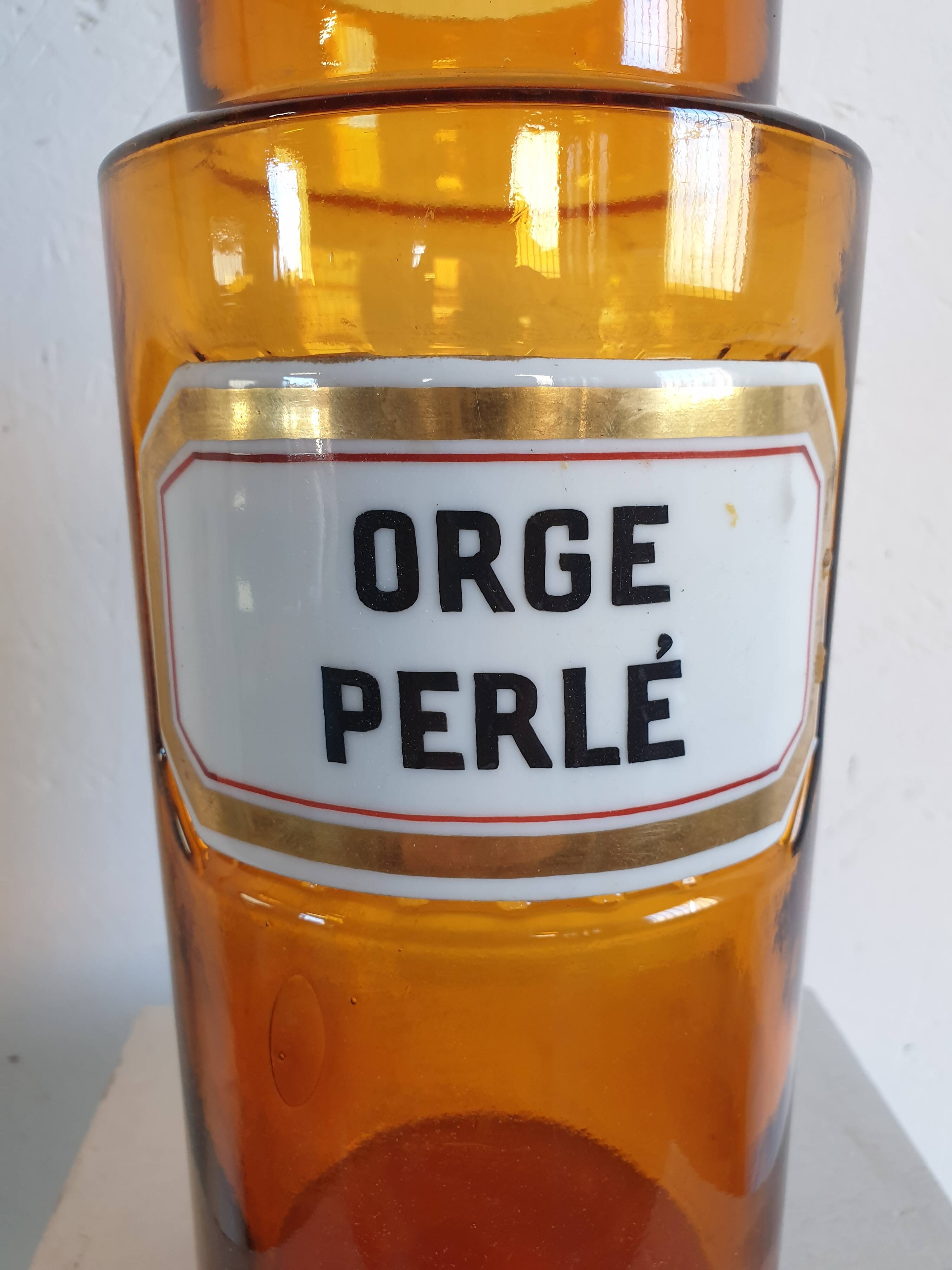 Pot de pharmacie orge perlé