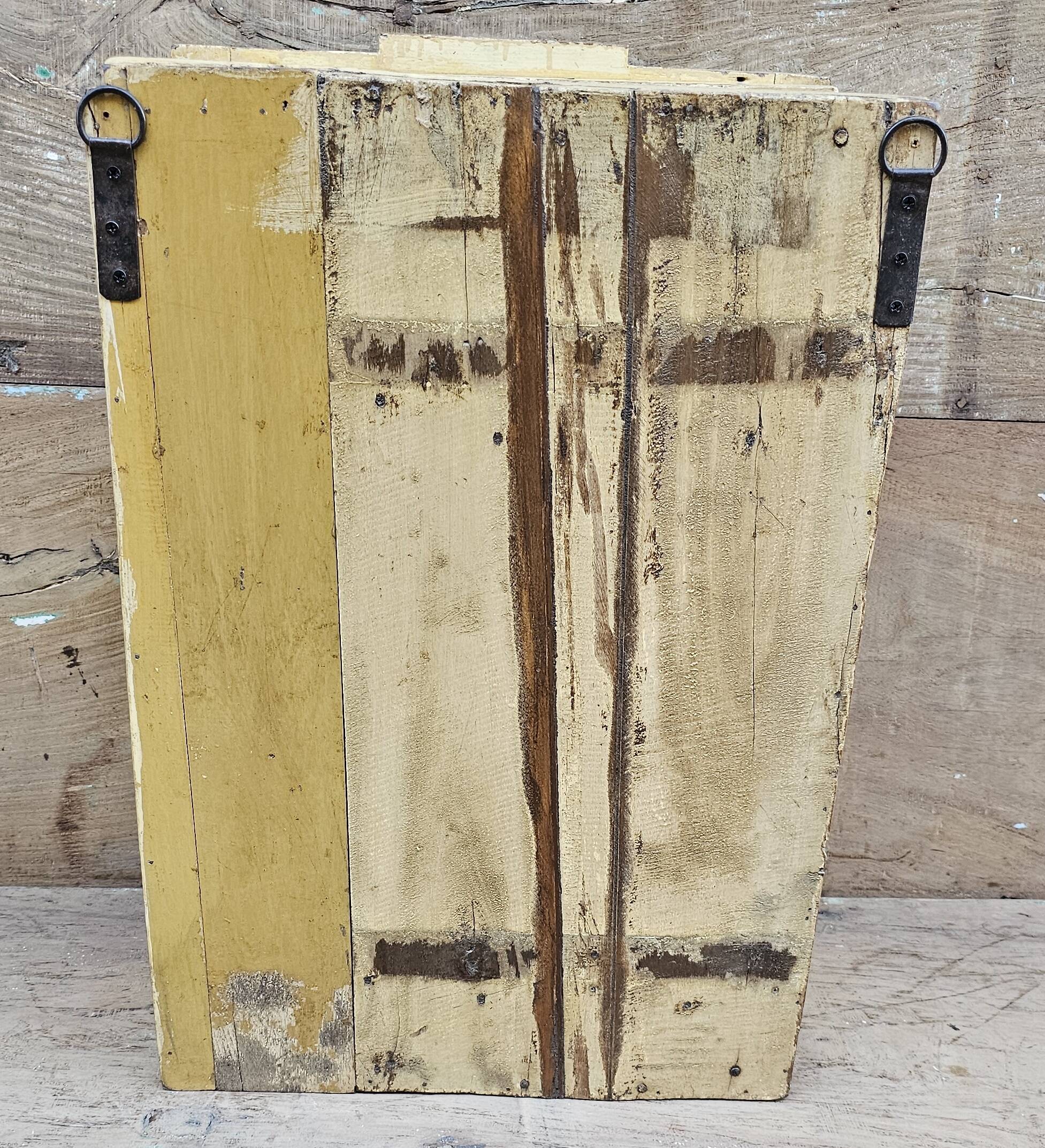 Antique Art Deco wall display cabinet in Burmese teak.