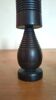 Pair of wooden candle holders design 60s 70s