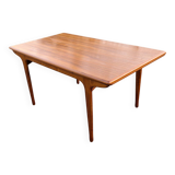 Vintage Teak dining table, "Paris TV cabinet" 1960 + extensions