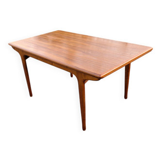 Vintage Teak dining table, "Paris TV cabinet" 1960 + extensions