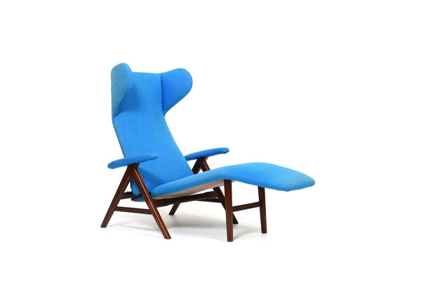 Chaise longue par Henry W. Klein pour Bramin années 1950