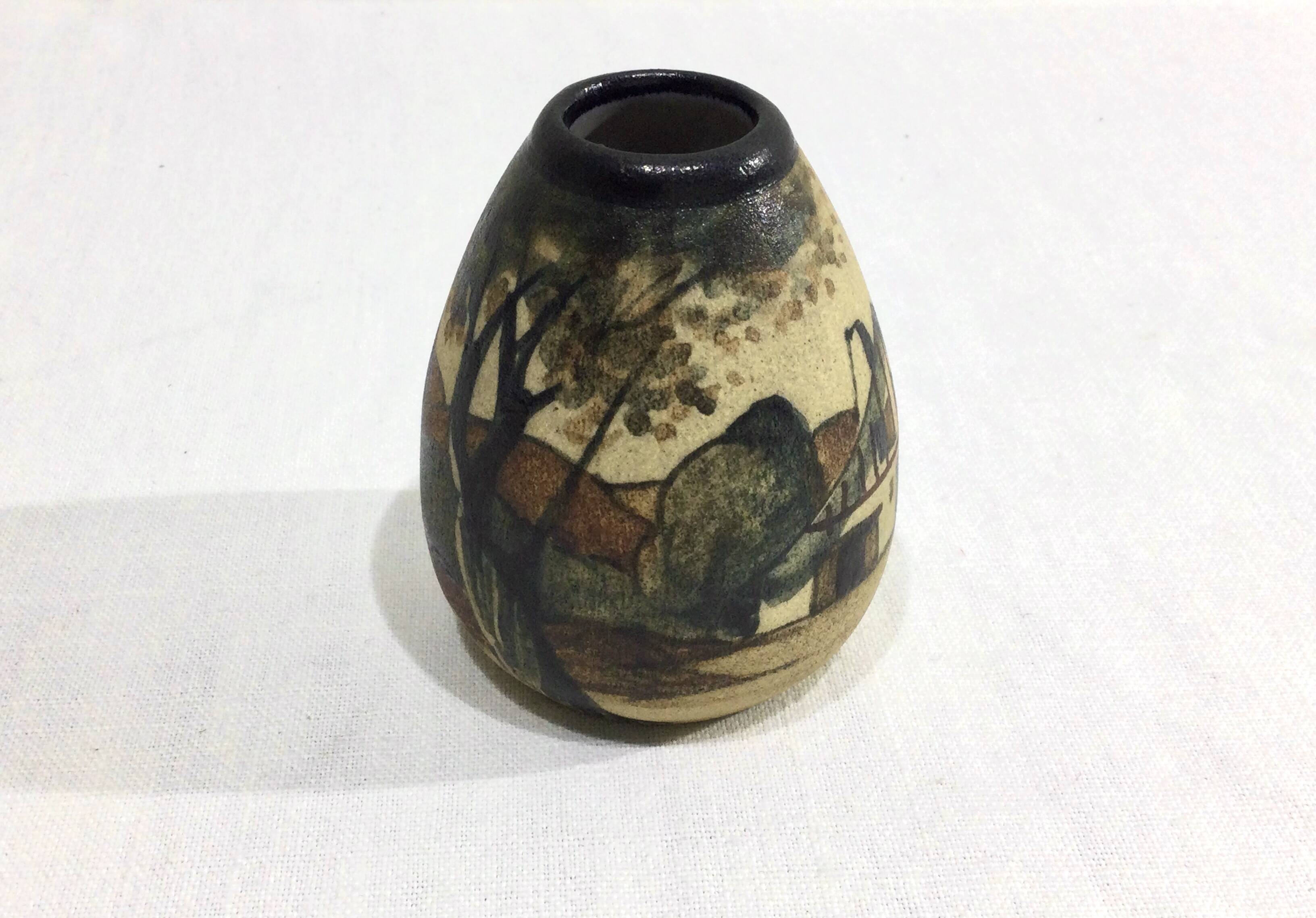 Ciboure Small Ovoid ceramic vase