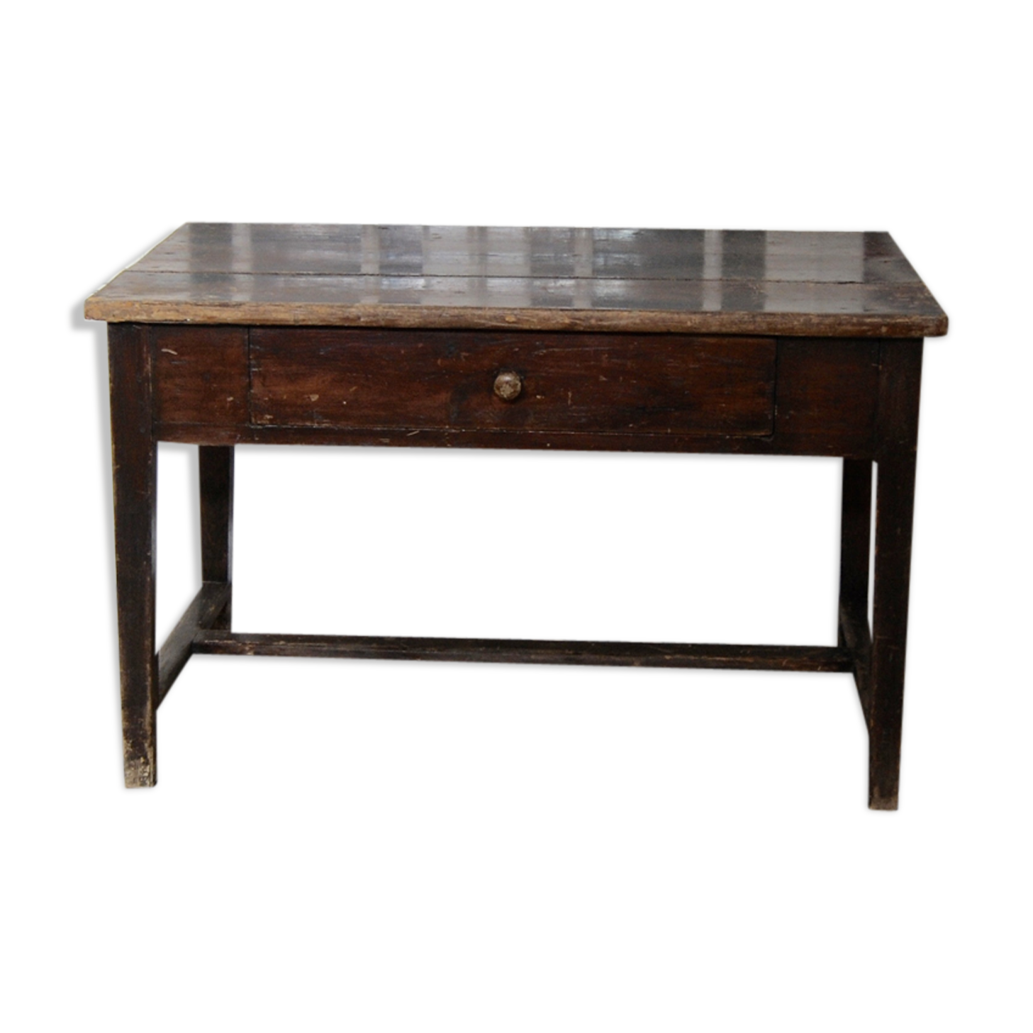 Farm table in dark wood